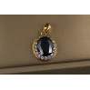Кулон Xuping Jewelry малинки чорний камінь 1.7 см золотистий