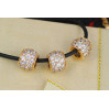Кулон шарм Xuping Jewelry великий шарм із великим камінням 8 мм золотистий