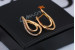 Сережки Xuping Jewelry дужка 2.2 см золотисті
