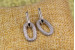 Сережки Xuping Jewelry бублічки на ниточці 2.5 см сріблясті