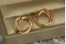 Сережки Xuping Jewelry позначник 1.6 см золотисті