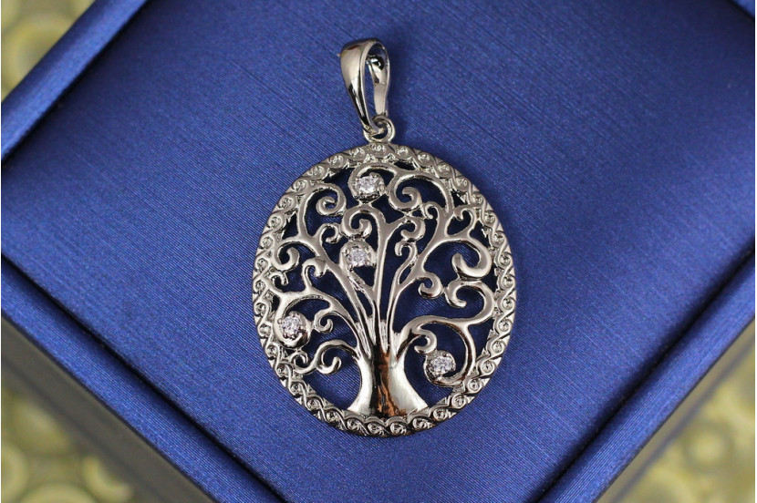 Кулон Xuping Jewelry дерево джерело життя 2.8 см сріблястий