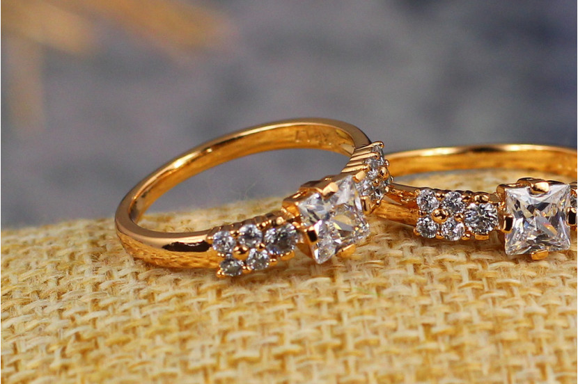 Кільце Xuping Jewelry хайтек р 17 золотисте