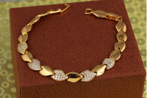 Браслет Xuping Jewelry лісова сумка 19.5 см 7 мм золотистий