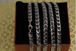 Цепка Xuping Jewelry лав 60 см 6 мм сріблястий