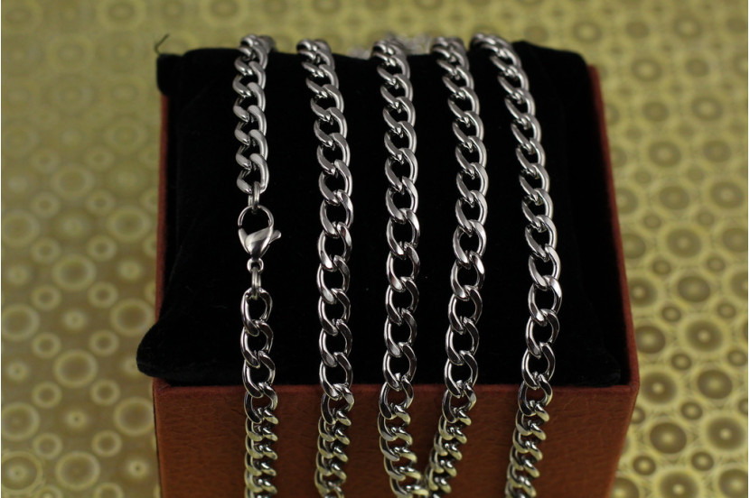 Ланцюг Xuping Jewelry круглий панцир 60 см 6 мм сріблястий