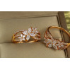 Кільце Xuping Jewelry квітучий сад із білими каменями р 20 золотисте