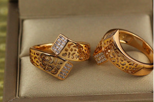 Кільце Xuping Jewelry феєрія р 19 золотисте