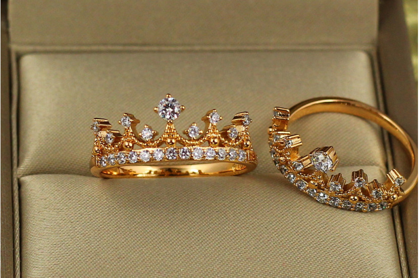 Кільце Xuping Jewelry графська корона р 16 золотисте