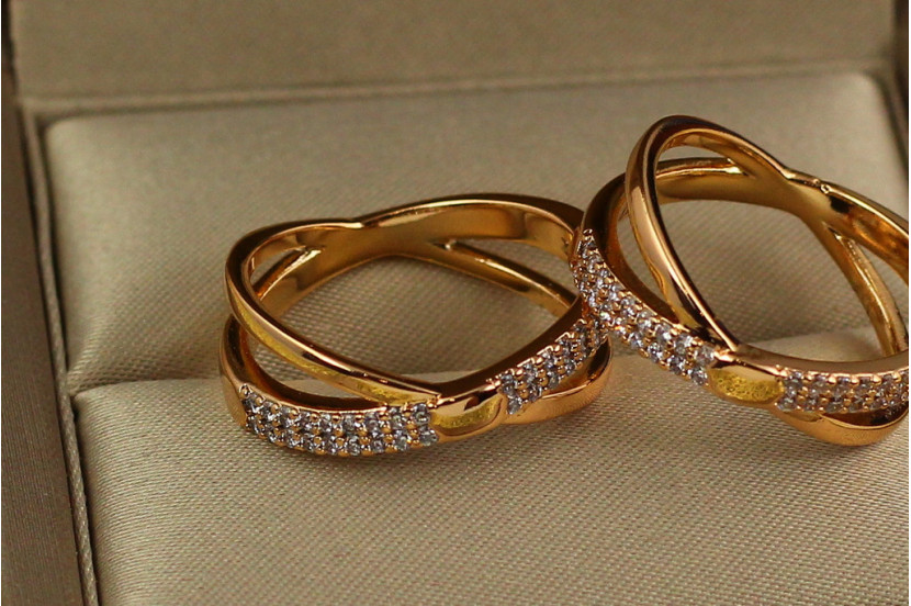 Кільце Xuping Jewelry правильний напрямок р 16 золотисте