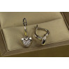 Сережки Xuping Jewelry биття серця 1.8 см сріблясті