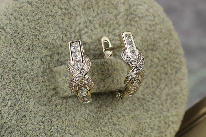 Сережки Xuping Jewelry романтик 1.7 см сріблясті