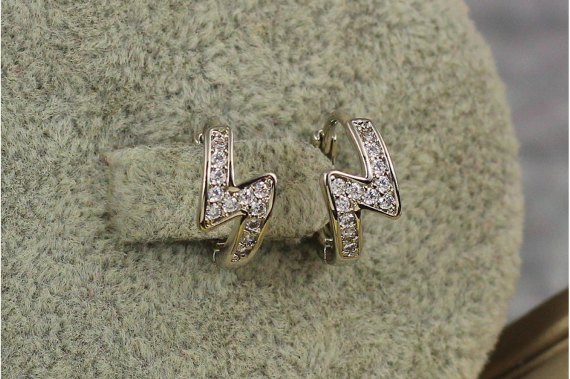 Сережки Xuping Jewelry майський грім 12 мм сріблясті