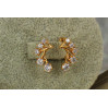 Сережки Xuping Jewelry віял 1.5 см золотисті