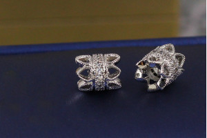 Кулон шарм Xuping Jewelry парканчик 8 мм сріблястий