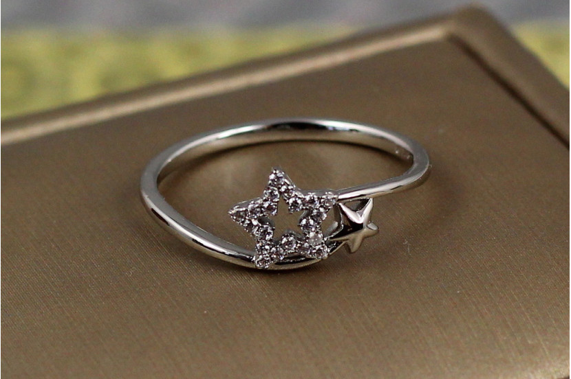 Кільце Xuping Jewelry хвіст комети р 19 сріблясте