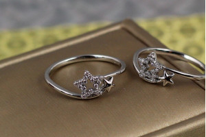 Кільце Xuping Jewelry хвіст кометі р 20 сріблясте