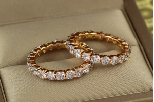 Кільце Xuping Jewelry нескінченний хоровод р 19 золотисте