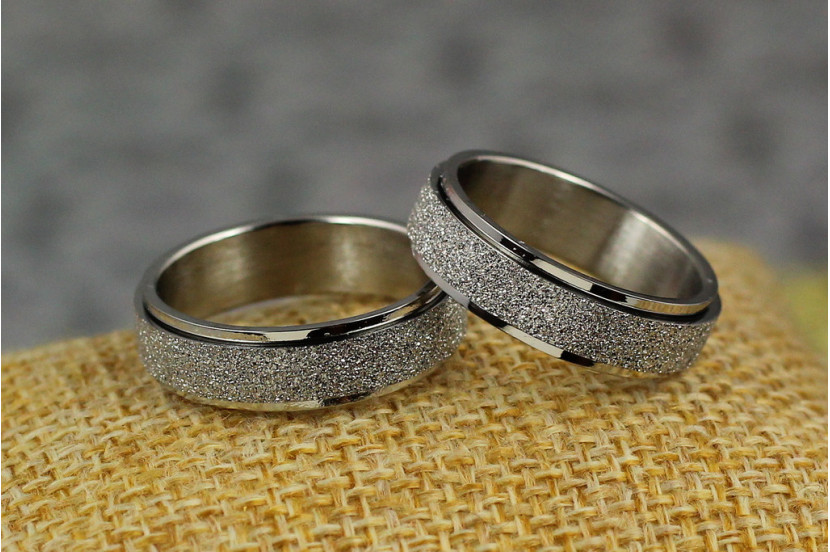 Кільце Xuping Jewelry шліфування р 18 сріблясте