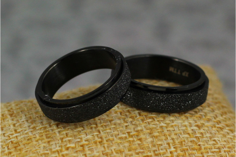 Кільце Xuping Jewelry шліфовка блек ган 16
