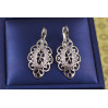 Сережки Xuping Jewelry східний край 3.3 см сріблясті