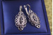 Сережки Xuping Jewelry східний край 3.3 см сріблясті