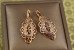 Сережки Xuping Jewelry східний край 3.3 см золотисті