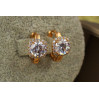 Сережки Xuping Jewelry білий принц 1.5 см золотисті