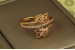 Кільце Xuping Jewelry молоде листя р 17 золотисте