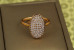 Кільце Xuping Jewelry прекрасний овал р 17 золотисте