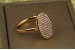 Кільце Xuping Jewelry прекрасний овал р 19 золотисте