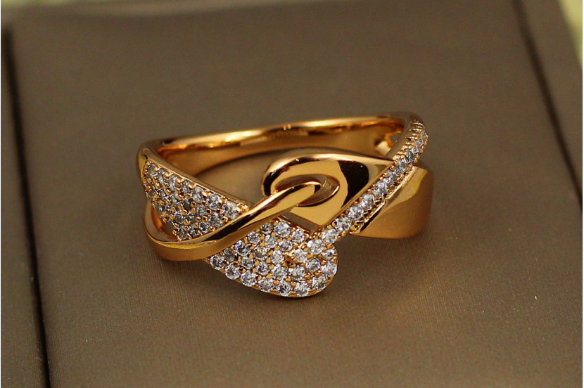 Кільце Xuping Jewelry симфонія р 16 золотисте