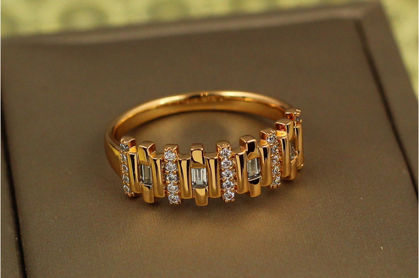 Кільце Xuping Jewelry парканчик р 18 золотисте