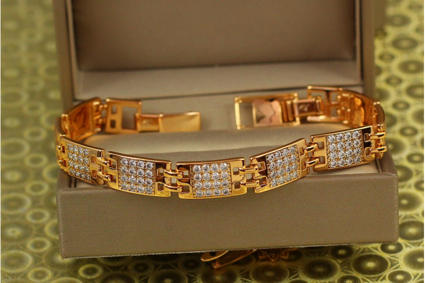 Браслет Xuping Jewelry нірвана 19 см 8.5 мм золотистий