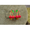 Сережки дитячі Xuping Jewelry вишеньки 1.5 см золотисті