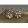 Сережки гвоздики Xuping Jewelry мандала 1.7 см сріблясті