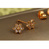 Сережки гвоздики Xuping Jewelry ала квіточка 7 мм золотисті