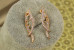 Сережки Xuping Jewelry Коза ностра 3 см золотисті