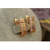 Сережки Xuping Jewelry елада з грецьким візерунком 1.7 см золотисті