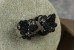 Сережки Xuping Jewelry метелик на квітці 1.4 см блек ган