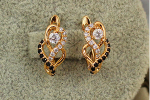 Сережки Xuping Jewelry світанок 1.5 см золотисті