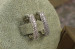 Сережки Xuping Jewelry три доріжки з фіанітів 1.9 см сріблясті