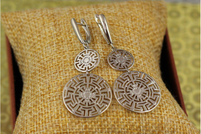 Сережки Xuping Jewelry підвіски містерія 4.7 см сріблясті