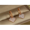 Сережки Xuping Jewelry підвіски румба 2.5 см золотисті