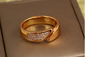 Кільце Xuping Jewelry Сіам р 16+ золотисте