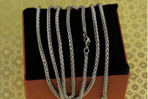 Цепь Xuping Jewelry колос 50 см 3 мм сріблястий