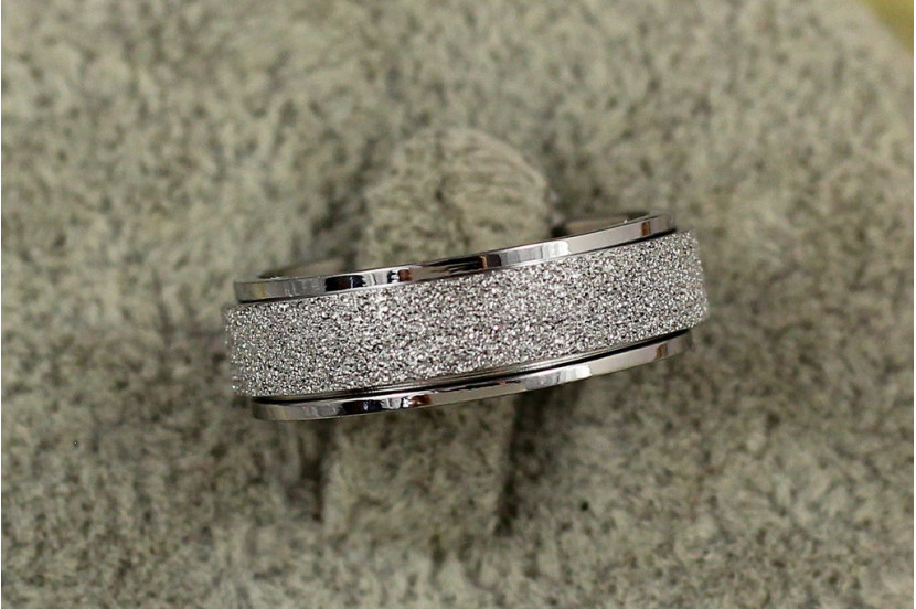 Кільце Xuping Jewelry шліфування р 19 сріблясте