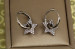 Сережки Xuping Jewelry зірки з камінням 2 см сріблясті