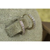 Сережки Xuping Jewelry доріжка з каменів 1.3 см сріблясті