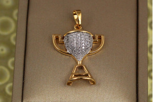 Кулон Xuping Jewelry кубок із родієм 2,5 см золотистий